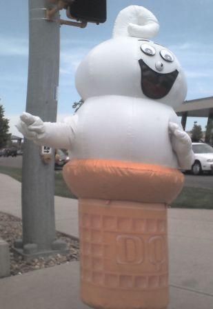 Nathan working as DQ Monster